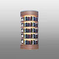 Modern Glass Column Design With Illuminated Panels And Decorative Lighting Elements 3d model