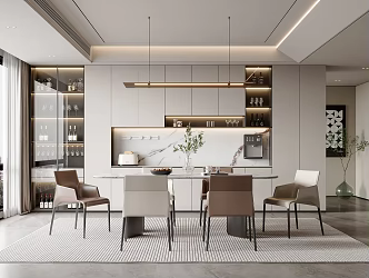 Modern Restaurant 3d model