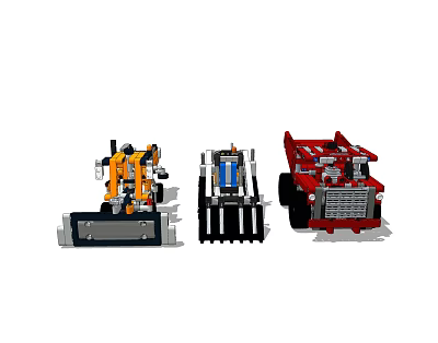 Interactive Electric Toys Featuring Robot Construction Truck And Vehicle Models For Kids 3d model