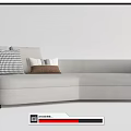 Modern Multiplayer Sofa 3d model