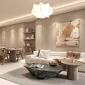 Modern Hotel Room Interior With Comfortable Bed Bathtub Large Window Scenic View And Green Plants