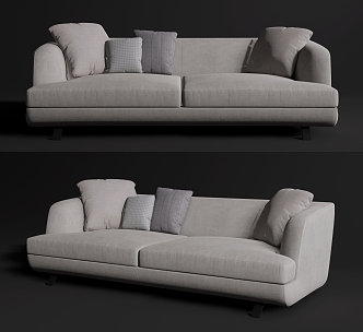 Modern double sofa 3d model