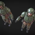 Imperial Soldiers Imperial Guards Imperial Guards Soldiers Special Forces Police Soldiers Iron Soldiers Low Face Number Low Model Simple Model Movie and TV Level Realism 3d model