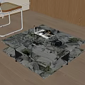 Modern Two Tiered Marble Coffee Table With Magazines And Decorative Tray