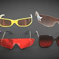 Various Stylish Sunglasses Featuring Heart Butterfly Square Shapes And Colorful Lenses