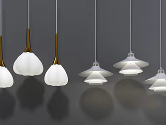 Modern chandelier combination 3d model