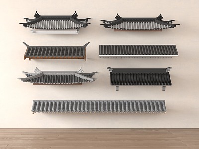 new chinese eaves 3d model