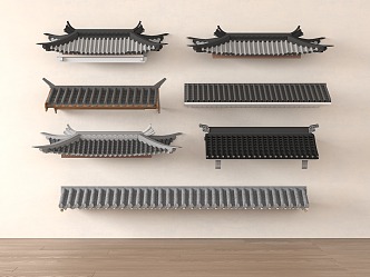 new chinese eaves 3d model