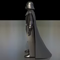 Darth Vader Game Movie Character 3D Model With Black Armor And Cape