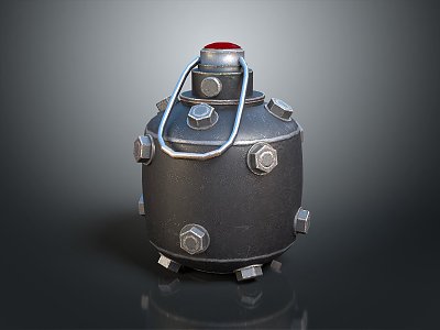 Grenade Gun Grenade Ammunition Military Grenade Smoke Bomb Science Fiction Grenade Throwing Weapon 3d model