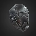 Science Fiction Helmet Iron Helmet Alien Helmet Cyberpunk Helmet Future Helmet Low Face Number Low Model Simple Model Game Movie and TV Level Super Realism 3d model