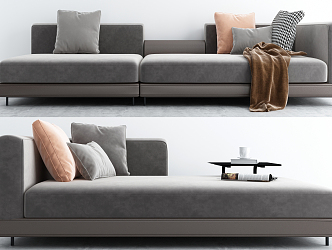 Modern Combination Sofa Multiplayer Sofa 3d model