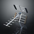 Commercial Outdoor Antenna With Multi Element Metal Structure For Signal Reception
