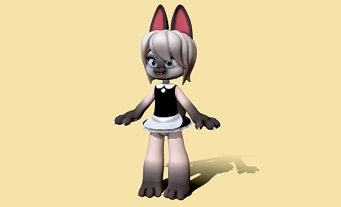 Siamese Cat Cartoon Cat Game Character Anime Girl Game Character Cat Girl Game Character Cartoon Man 3d model