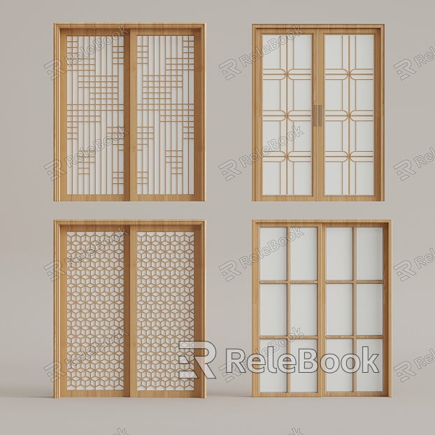 New Chinese-style sliding door casement window model