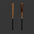 Pair of High Quality Wooden Baseball Bats With Ergonomic Handles For Sports