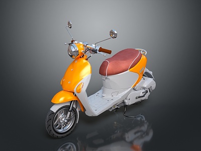 Scooter Motorcycle Two-wheeled Motocross Motorcycle Road Race Motorcycle Motor Vehicle 3d model