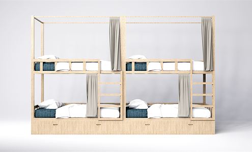 Modern Bed-in and Bed-out Dormitory Bed-in and Bed-out 3d model