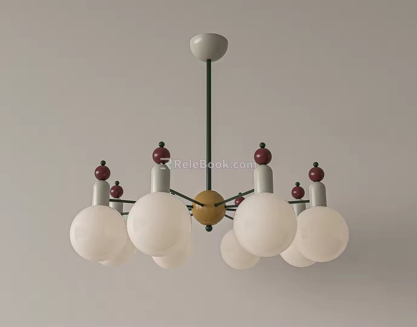 Memphis Beanstalk Chandelier 3d model