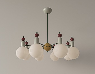 Memphis Beanstalk Chandelier 3d model