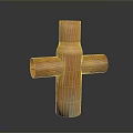 Cross Shaped Copper Pipe Fitting With Orange Finish And Four Ports