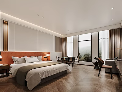 Hotel Rooms Modern Rooms 3d model