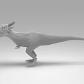 Reptile Dinosaur With Spiked Head Brown Body Standing In 3D Rendered Scene