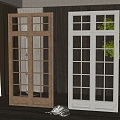 Modern casement window 3d model