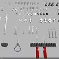 Assorted Metal Accessories For Clothing Including Fasteners Rivets And Tools Set