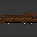 Modern Orange Sofa Set With Two Matching Ottomans And Decorative Pillows
