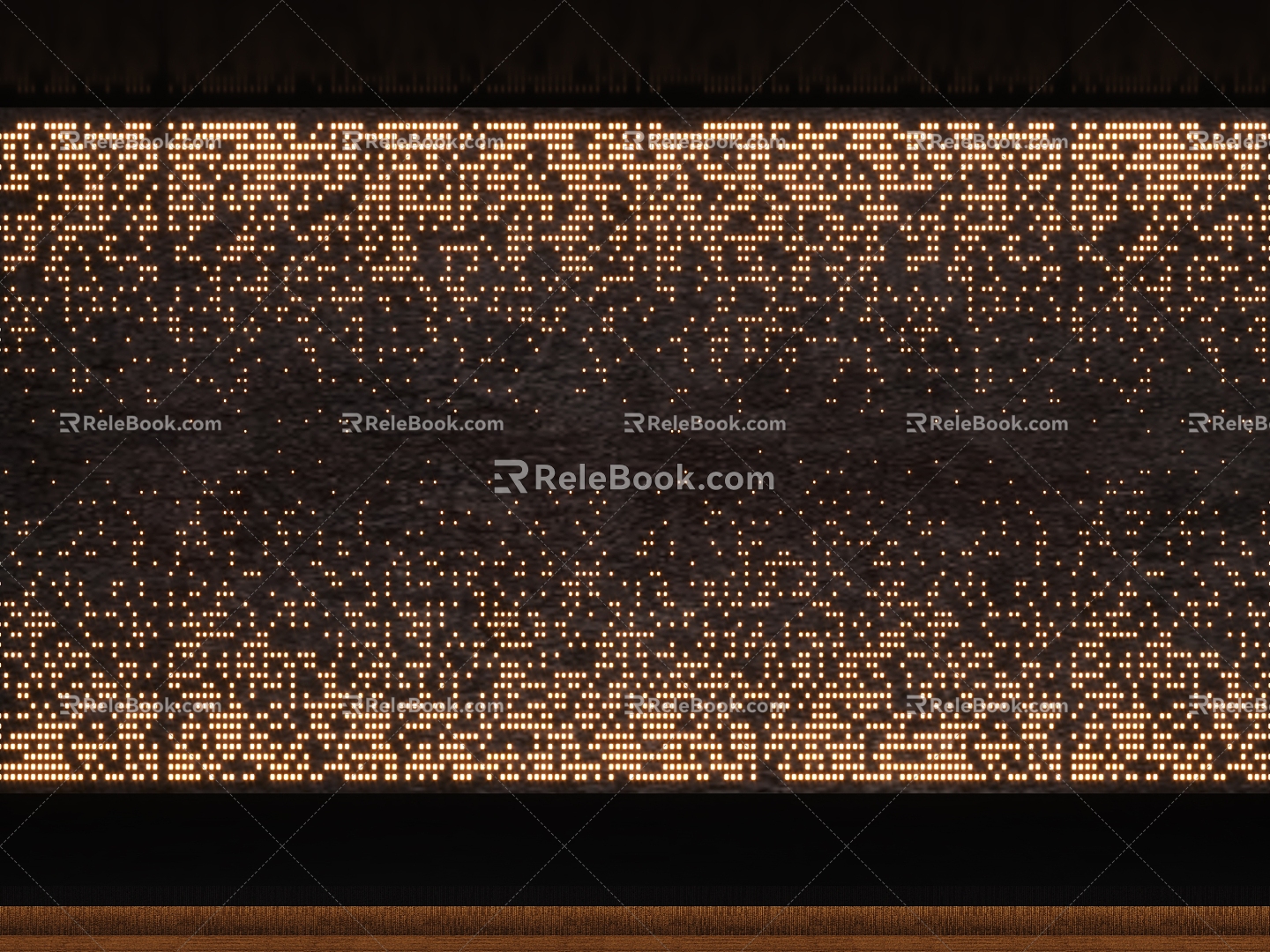 Gradient transparent stone background wall 3d model