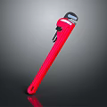 High Quality Red Pipe Wrench As Essential Hardware Tool For Plumbing And Repair Work