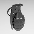 Unique Black Grenade Shaped Decorative Ornament Set for Home Decor Sculpture Piece