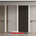 Modern Hinged Doors Design With Various Styles Materials And Colors For Interior Use 3d model