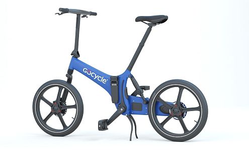 Modern Bicycle Electric Folding Bicycle 3d model