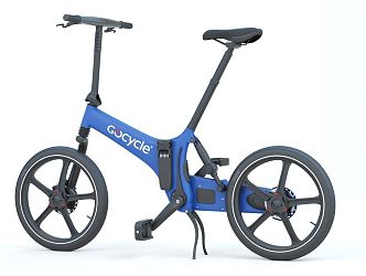 Modern Bicycle Electric Folding Bicycle 3d model