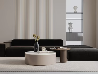 Modern three-seat sofa 3d model