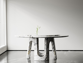 Modern dining table 3d model