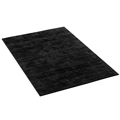 Black Square Rug With Striped Texture For Modern Living Room Decor And Style 3d model