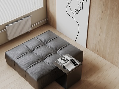 Modern sofa stool model