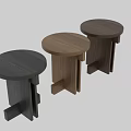 Wooden Tea Table And Chairs With Round Top Unique Structure And Wooden Balls