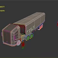 Tesla Modern Utility Truck Design With Large Size And Human Figure For Scale