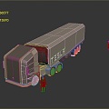 Truck Big Truck Big Transporter Big Transporter 3d model