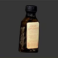 Vintage Johnny Appleseeds Food Product Bottle With Detailed Label And Contents