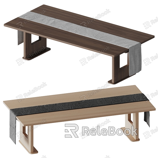 Modern DOGE Table Dining Table Solid Wood Production Table Long Table model