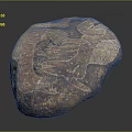Artisan Carved Stone Decorative Piece With Intricate Patterns And Natural Texture For Home Decor