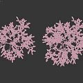 Decorative Ornament Combination Featuring Cherry Blossom And Pink Flowers For Home Decor