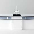 modern experimental platform experimental central platform 3d model
