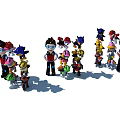 Colorful Electric Toys Action Figures With Assorted Designs For Kids Play