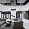 Modern Mall Store Front Featuring Glass Door Window Display And Minimalist Design